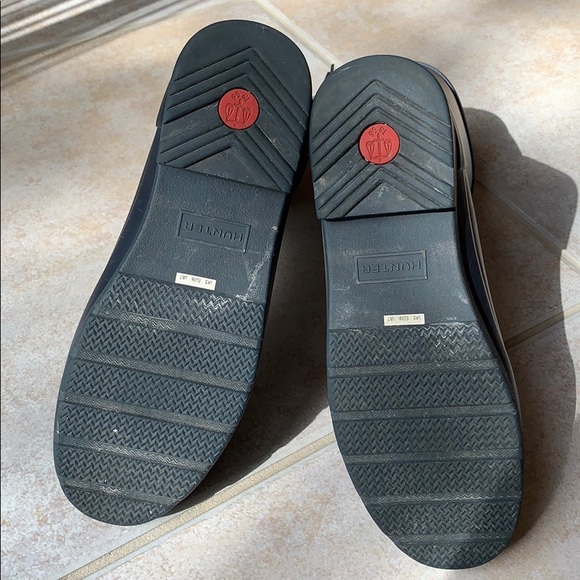 Hunter Original Refined Short Rain Boots Navy Sz 7 - Picture 5 of 7